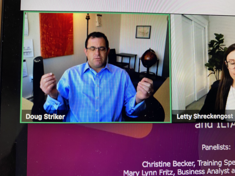 Screen shot of webinar with Savvy
