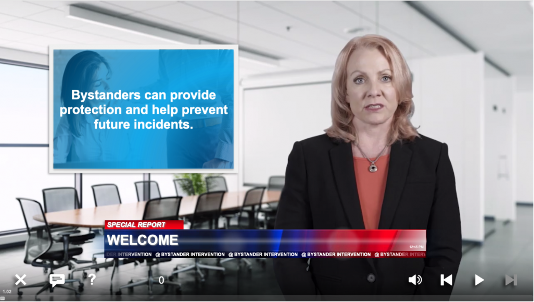 Woman reporter on tv